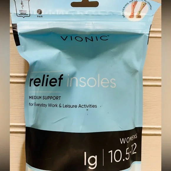 Vionic Relief Full Length Orthotic Insole Womens Large Medium Support New - Picture 3 of 9